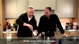 aerolatte  milk frother makes three layer caffè latte macchiato [upl. by Geiger904]