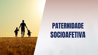 Paternidade socioafetiva [upl. by Candi]