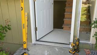 Jeld Wen Front Door Installation  Really crappy products and craftsmanship PART 1 [upl. by Skardol173]