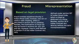 What is Difference Between Fraud amp Misrepresentation [upl. by Alakim]