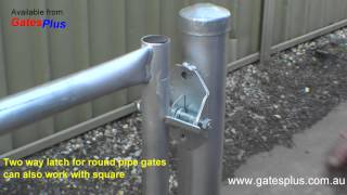 Gate Latch 2 way for round pipe and square [upl. by Cock28]