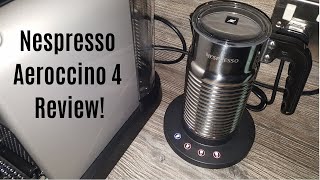 Nespresso Aeroccino 4 Milk Frother Review  Worth upgrading from the Aeroccino 3 [upl. by Rebhun]