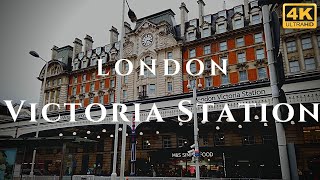 London Victoria Station Walk Through England 4K [upl. by Amerak]