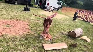 A fabulous range of wooden sculpture at Caerleon festival 2024 [upl. by Analihp854]