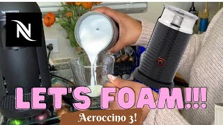 How To Foam Milk With Aeroccino 3 Make Coffee With Foam Tips amp Tricks  Easy Foamed Latte Recipe [upl. by Rexer]