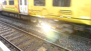 Merseyrail 507 009 making arcs at Birkdale station [upl. by Blancha575]