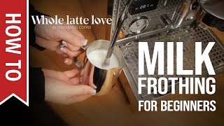 How To Milk Frothing for Beginners 5 Tips [upl. by Wsan]