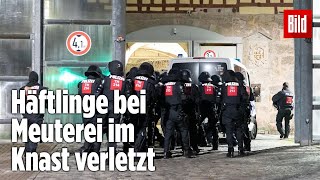 Gefängnismeuterei Polizei stürmt Knast in Thüringen  JVA Untermaßfeld [upl. by Menendez]